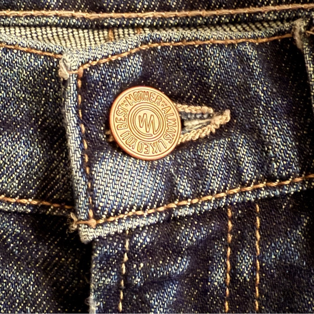 NWT Mother Women’s The Rascal Skimp Yee Haw Straight Leg Denim Jeans Size 28 - Picture 14 of 15